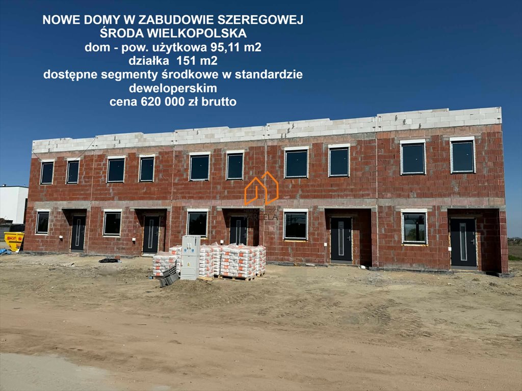 Komfortowe domy szeregowe 95 m2 z ogrzewaniem podłogowym Środa Wielkopolska  95m2 Foto 1
