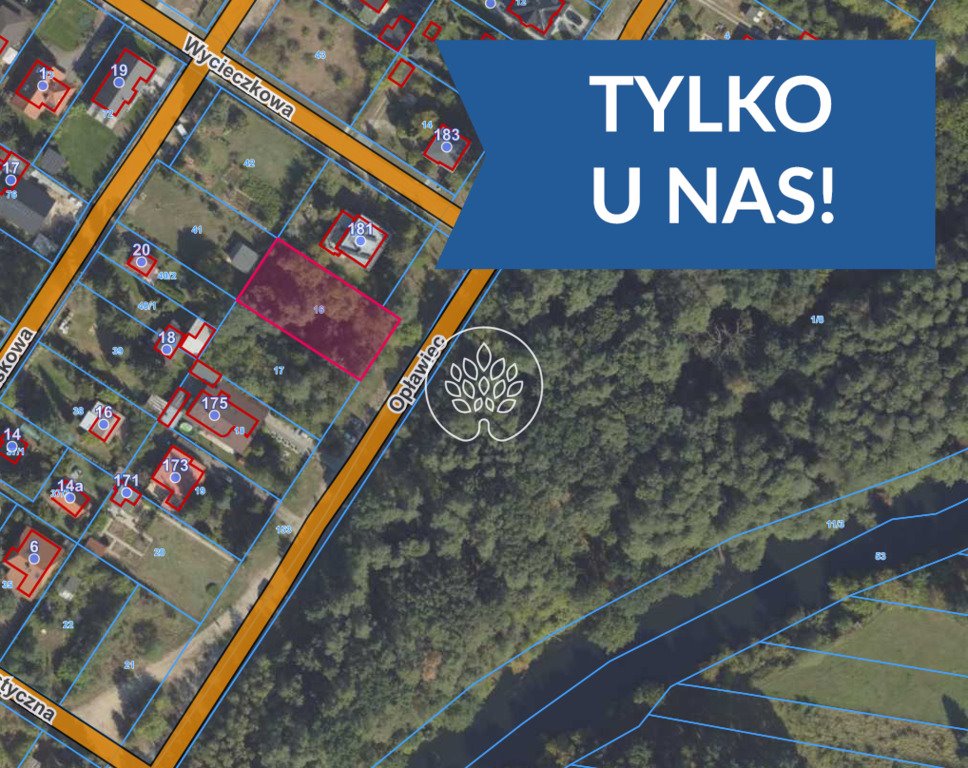 Działka 840 m² nad Brdą w Opławcu – blisko plaży Bydgoszcz, Opławiec  840m2 Foto 1