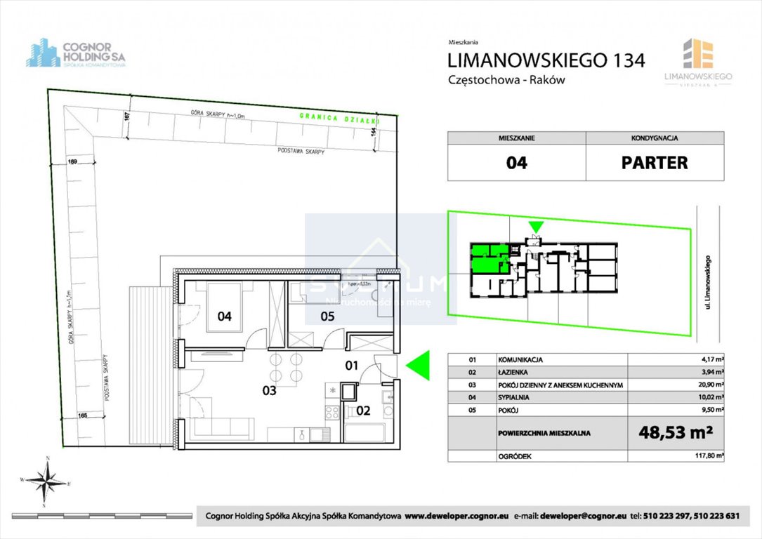 Mieszkanie trzypokojowe na sprzedaż Częstochowa, Raków  49m2 Foto 2