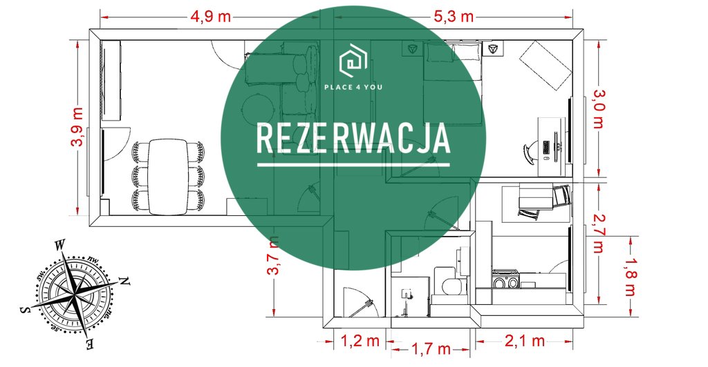 Mieszkanie dwupokojowe na sprzedaż Warszawa, Śródmieście, Muranów, Stanisława Dubois  53m2 Foto 10