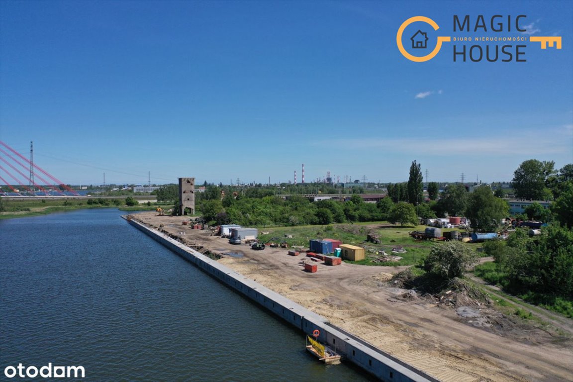 Działka inwestycyjna 9666 m² nad Martwą Wisłą, blisko Starówki Gdańsk, Przeróbka, Litewska  9 666m2 Foto 1