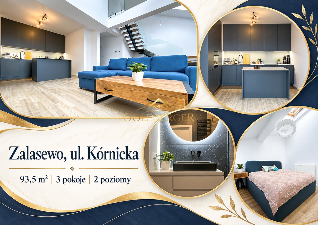 Zapraszam do wynajmu 93 m² dwupoziomowego mieszkania w Zalasewie Zalasewo, Kórnicka  93m2 Foto 1