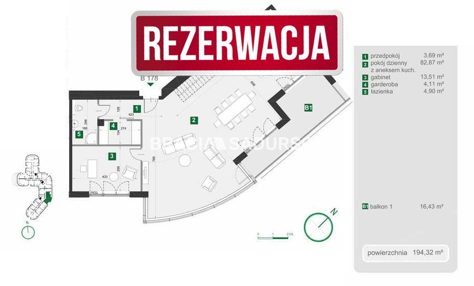 Mieszkanie na sprzedaż Kraków, Grzegórzki, Grzegórzki, Kotlarska - okolice  194m2 Foto 3