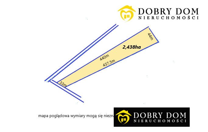 Działka rolna na sprzedaż Niewodnica Nargilewska  24 380m2 Foto 1