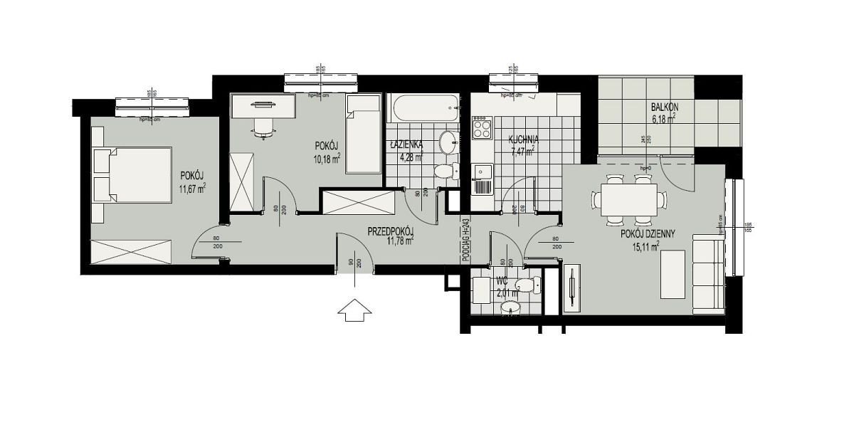 Mieszkanie trzypokojowe na sprzedaż Lublin, Wyścigowa  63m2 Foto 1
