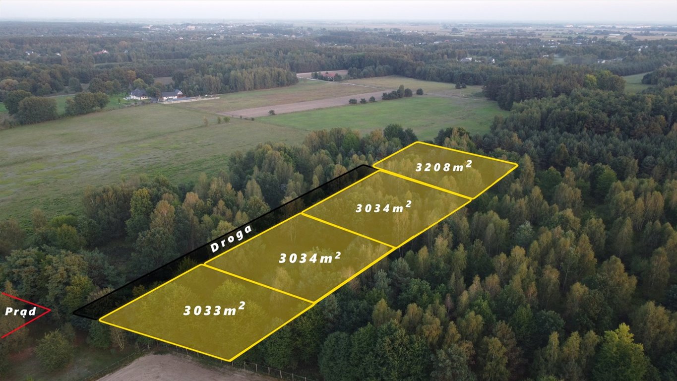 Działka 3040 m2 pod zabudowę jednorodzinną w Szymanówku Szymanówek  3 040m2 Foto 1