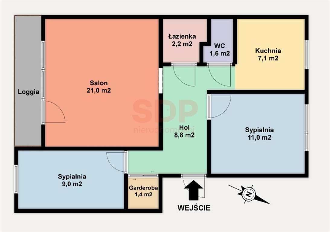 Mieszkanie trzypokojowe na sprzedaż Łódź, Górna, Pabianicka  62m2 Foto 13