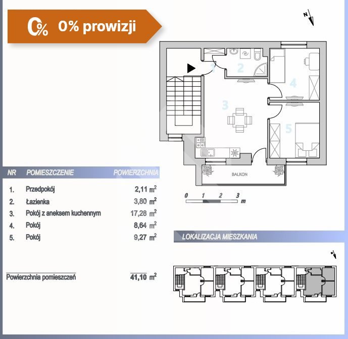 Mieszkanie trzypokojowe na sprzedaż Bydgoszcz, Czyżkówko  41m2 Foto 9