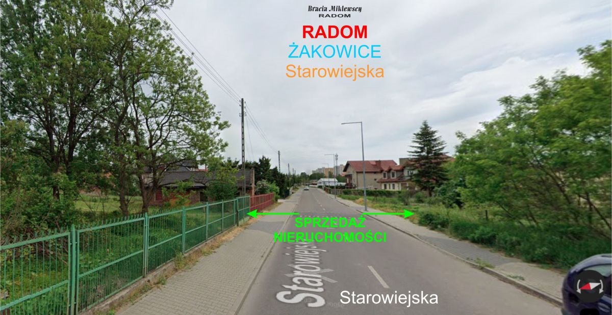 Działka budowlana na sprzedaż Radom, Żakowice, Starowiejska  1 988m2 Foto 1