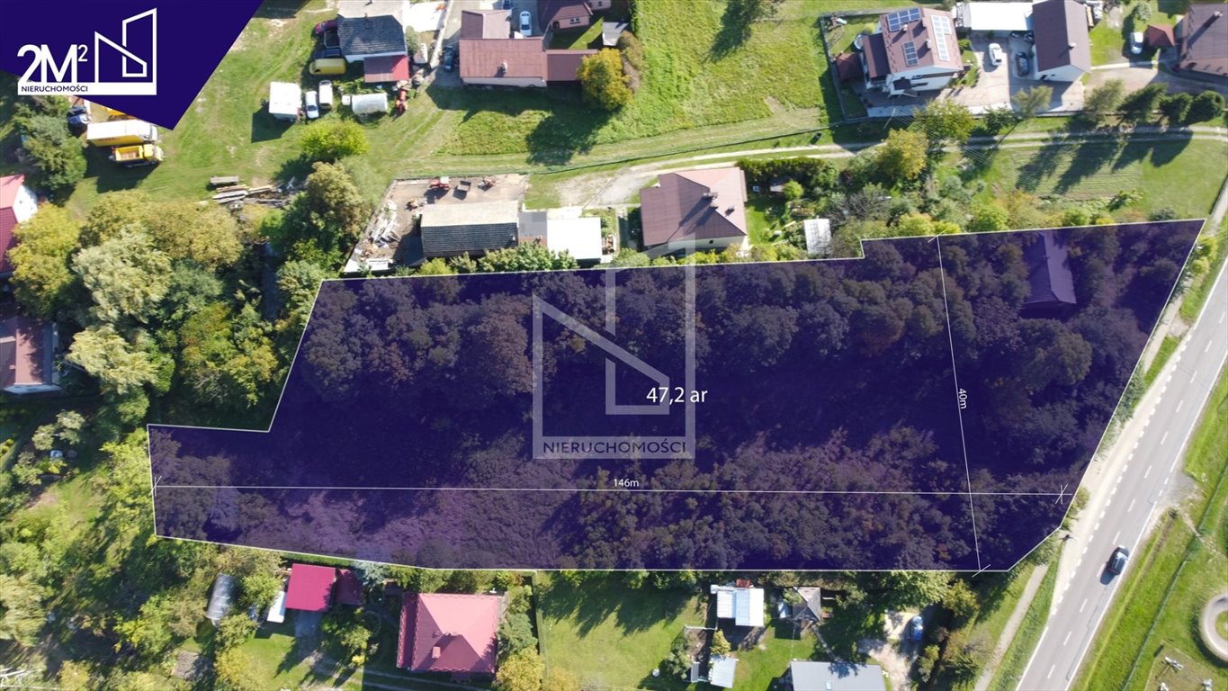 Działka inwestycyjna 4676 m² z projektem w Medynia Głogowska Medynia Głogowska  4 676m2 Foto 1