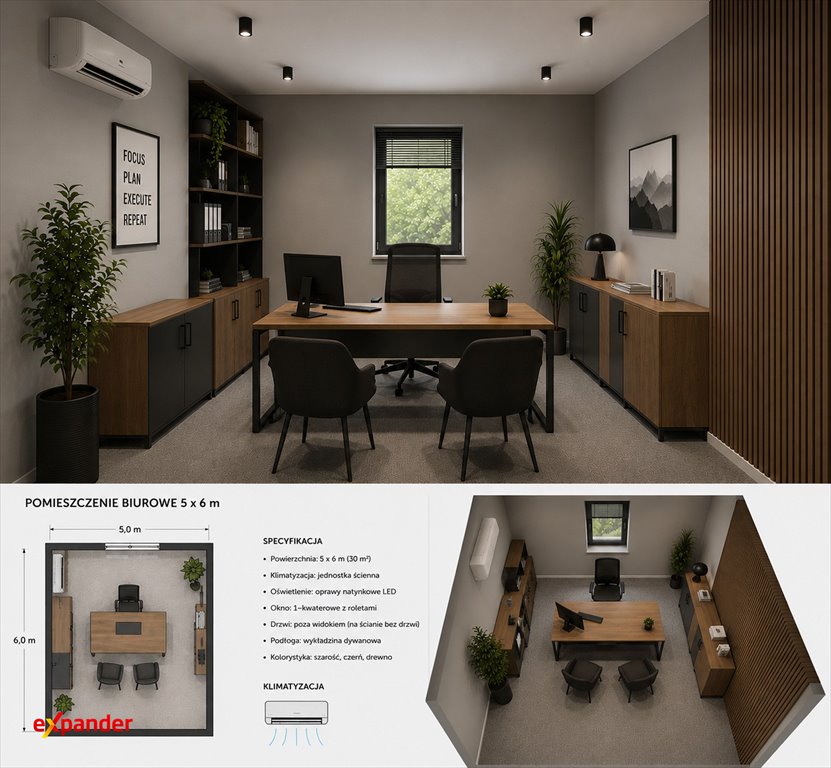 Nowoczesny lokal biurowy 31 m2 z klimatyzacją i parkingiem Rzeszów, Mieszka I, Aleja Armii Krajowej 20  31m2 Foto 1