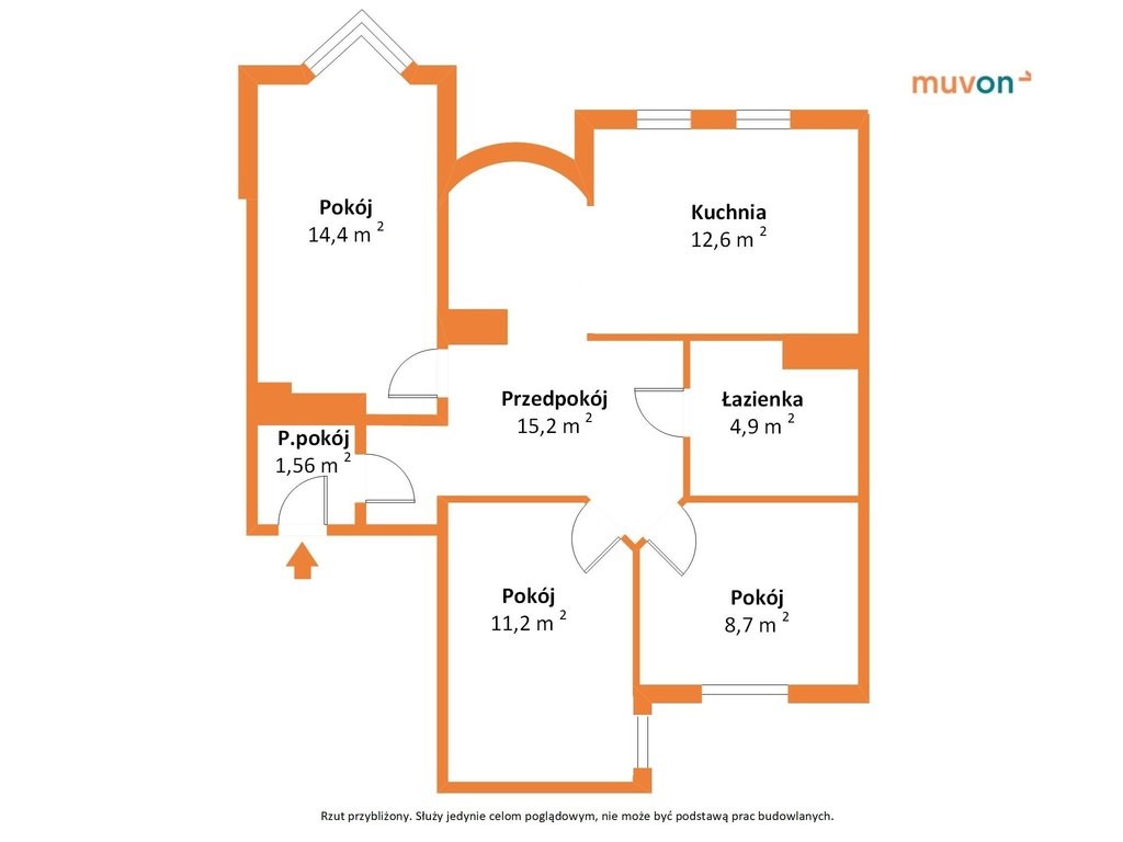 Mieszkanie czteropokojowe  na sprzedaż Poznań, Czapla  69m2 Foto 3