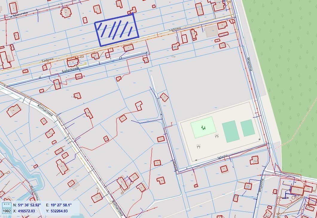 Działka budowlana na sprzedaż Tuszyn, Rydzynki, Sadowa  1 500m2 Foto 1