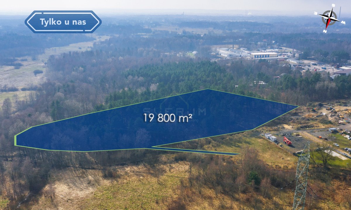 Działka przemysłowa 19 800 m² w Żarkach – inwestycja Żarki, Myszkowska  19 800m2 Foto 1