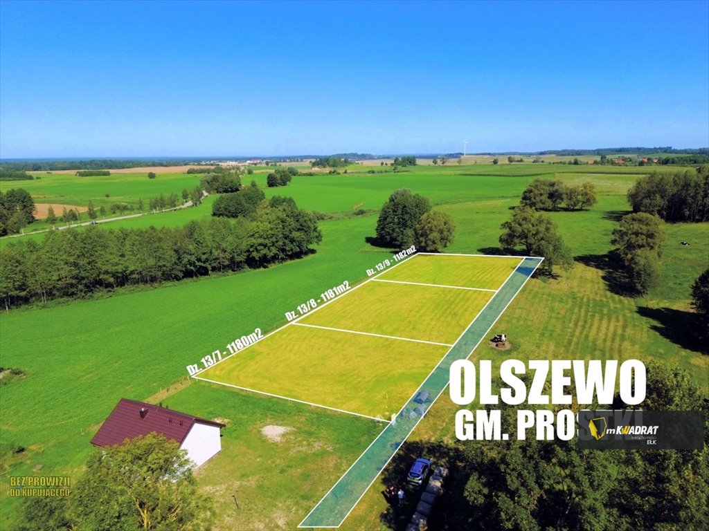 Działki na Mazurach w Olszewie – cisza, natura, potencjał Olszewo  1 182m2 Foto 1