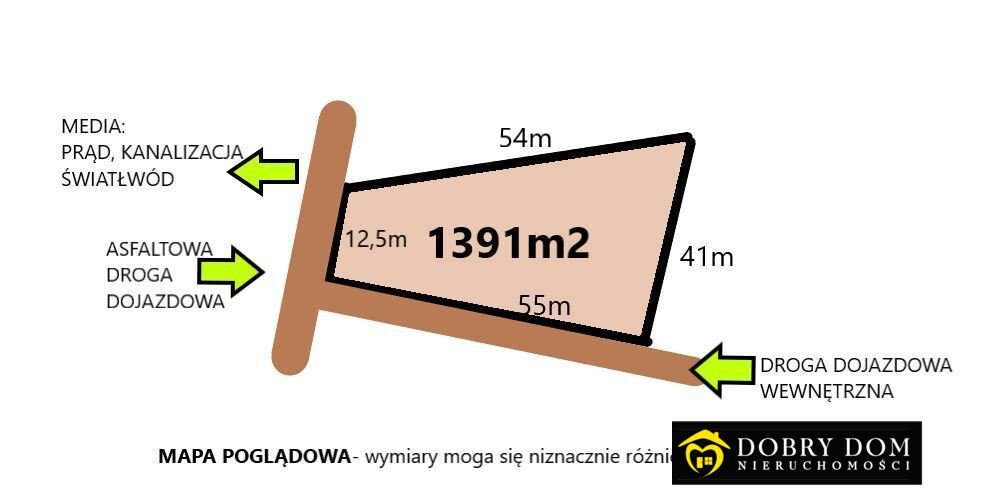 Działka budowlana na sprzedaż Dubicze Cerkiewne  1 391m2 Foto 1