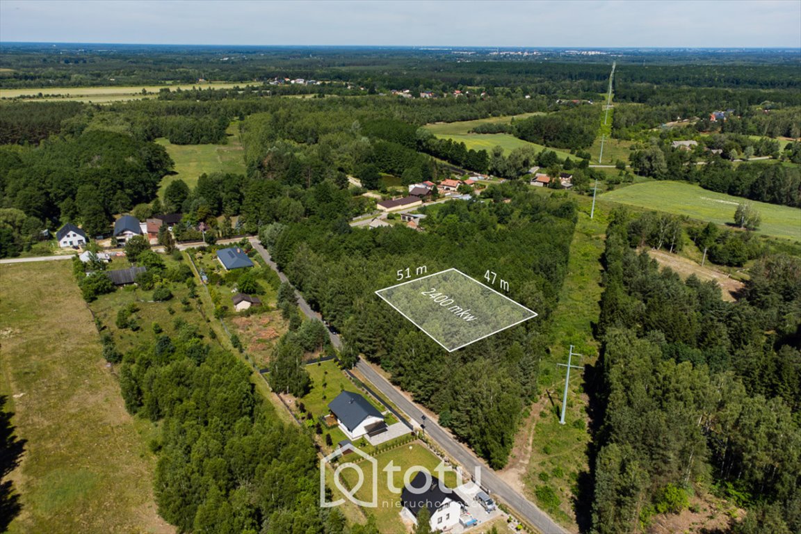 Działka 0,24 ha pod dom w naturze, MPZP - polecam! Budy Mszczonowskie, Świerkowa  2 400m2 Foto 1