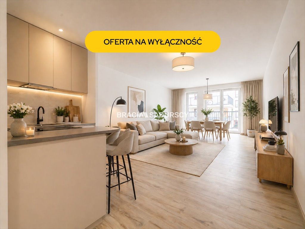 Nowoczesne 75 m² w Klinach, 2 balkony, możliwość 3 pokoi Kraków, Dębniki, Kliny, bp. Albina Małysiaka  75m2 Foto 1