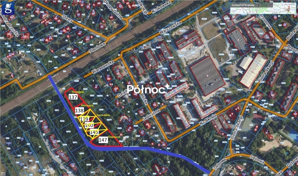 Działka 1700 m² z dostępem do rzeczki Rokitnicy w Milanówku Milanówek, Warszawska  1 700m2 Foto 1