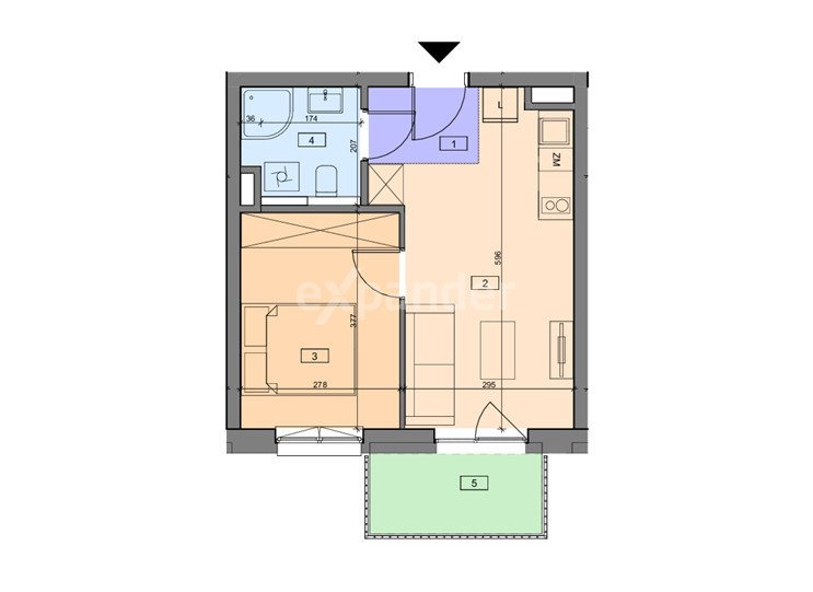 Mieszkanie dwupokojowe na sprzedaż Iwiny  32m2 Foto 1