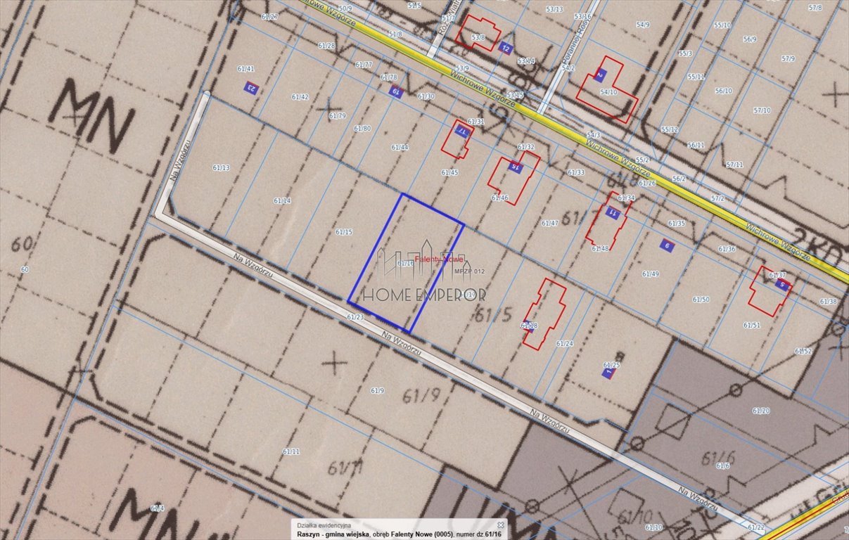 Na sprzedaż działka 1300 m² w Falentach Nowych z mediami Falenty Nowe, Na Wzgórzu  1 300m2 Foto 1