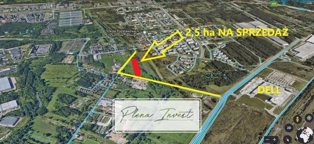 Działka 2,5 ha pod przemysł i magazyny z dostępem asfaltowym Łódź, Widzew  24 500m2 Foto 1