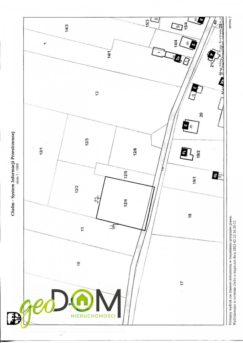 Polecam działkę 1632 m² z mediami i asfaltowym dojazdem Chełm, Podgórze  1 632m2 Foto 1