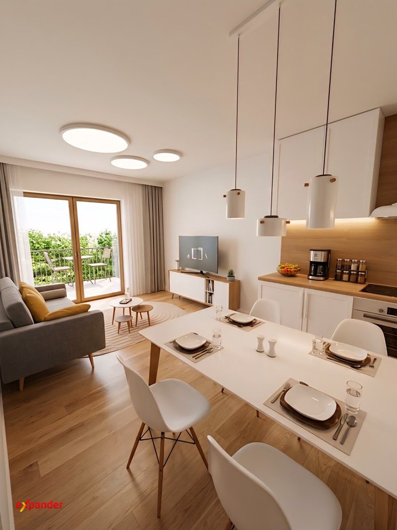Na sprzedaż nowoczesne mieszkanie 32 m² z balkonem i komórką Zalasewo, Kórnicka  32m2 Foto 1