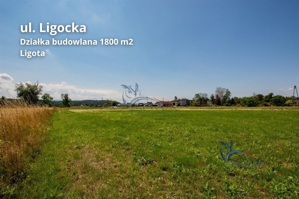 Dwie działki budowlane w Ligocie, 1799 m², dom i usługi Ligota  1 799m2 Foto 1