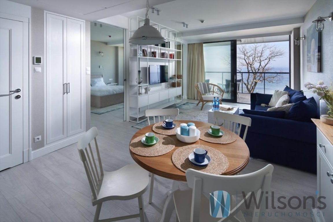 Nowoczesny apartament z widokiem na plażę w Krynicy Morskiej Krynica Morska, Teleexpressu  35m2 Foto 1