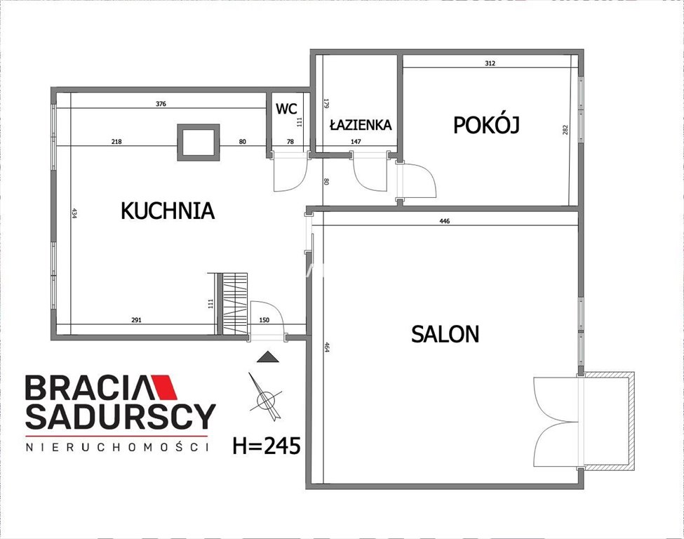 Mieszkanie dwupokojowe na sprzedaż Kraków, Prądnik Biały, Prądnik Biały, Henryka Pachońskiego  53m2 Foto 3