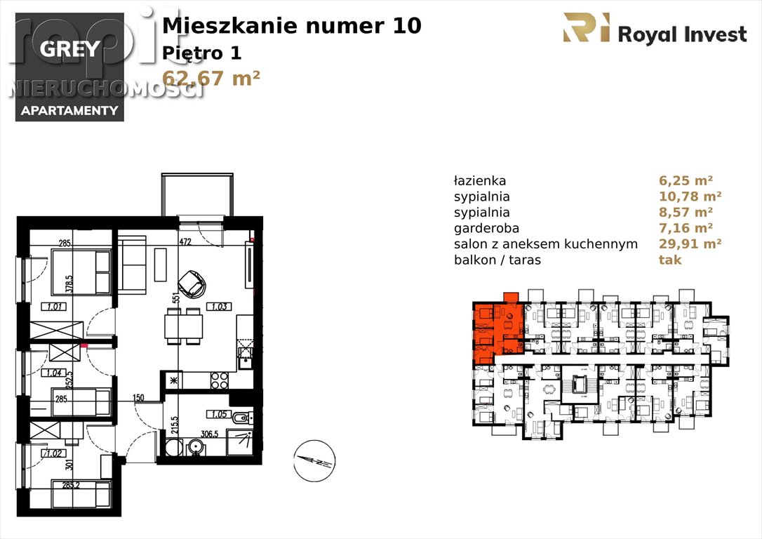 Mieszkanie czteropokojowe  na sprzedaż Nowy Targ  62m2 Foto 7