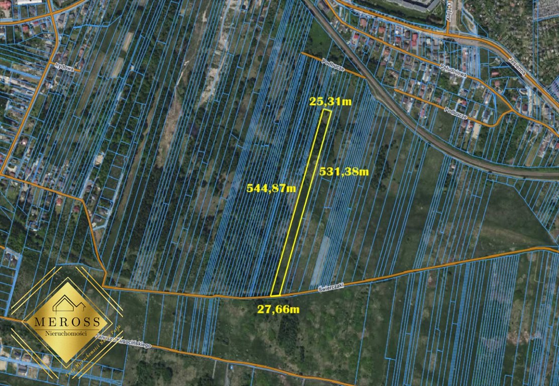 Działka leśna 13 289 m² przy głównej drodze w Błesznie Częstochowa, Błeszno  13 289m2 Foto 1