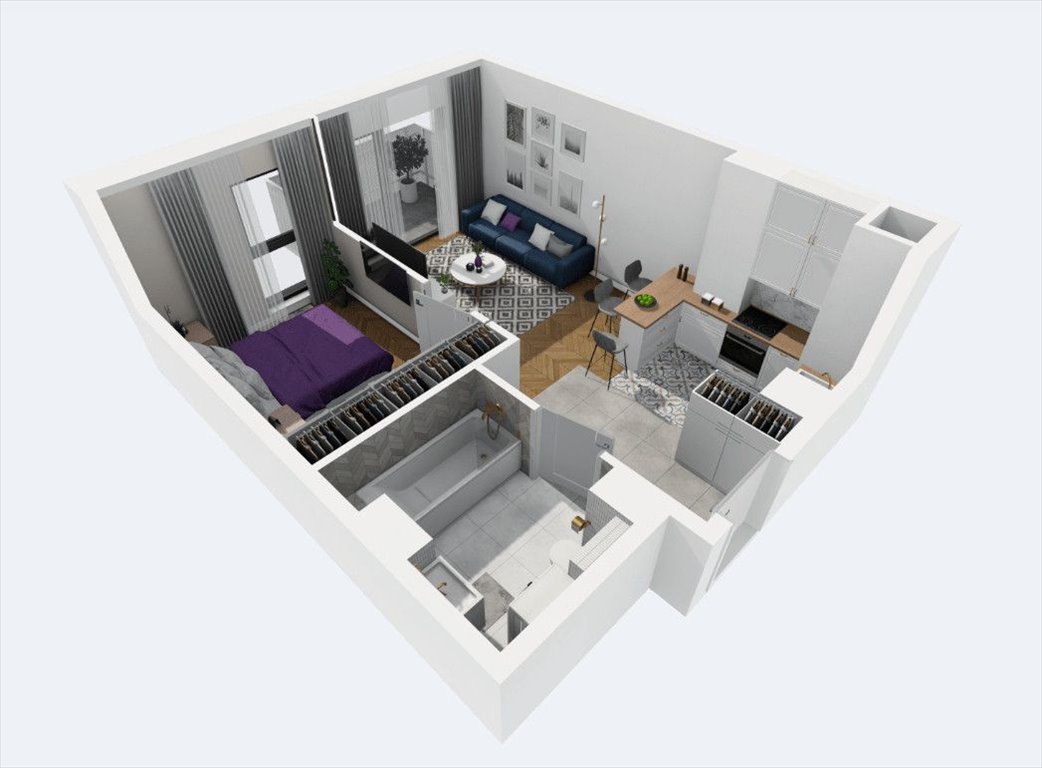 Nowoczesne mieszkanie 38 m² z tarasem, smart home, antysmogiem Gliwice, Szafirowa  38m2 Foto 1