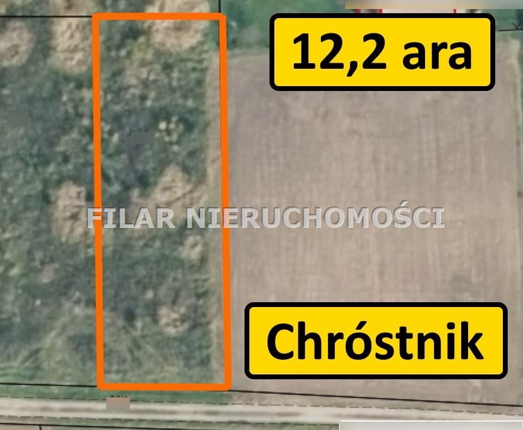 Działka budowlana na sprzedaż Chróstnik  1 218m2 Foto 1