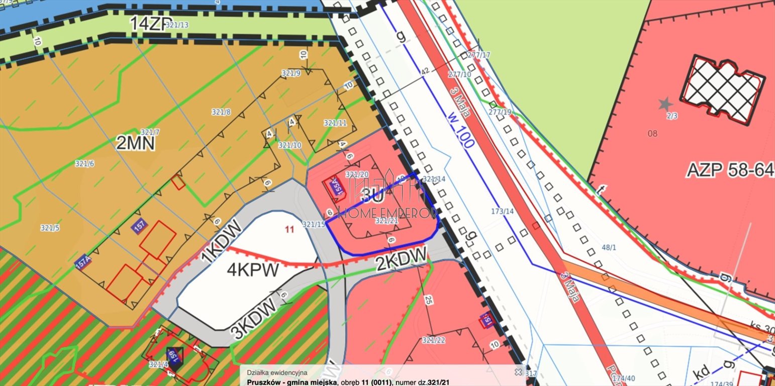 Działka usługowa 678 m² w Pruszkowie (ul. 3 Maja) Pruszków, 3 Maja  678m2 Foto 1