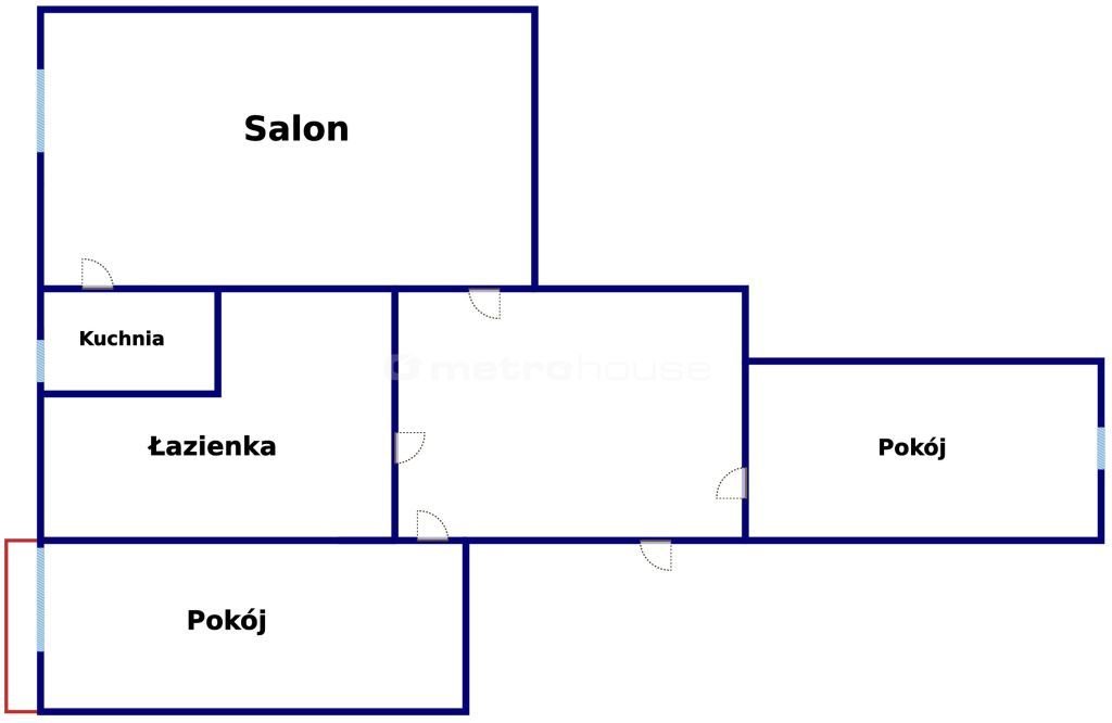 Mieszkanie trzypokojowe na sprzedaż Łódź, Widzew, Morcinka  47m2 Foto 8