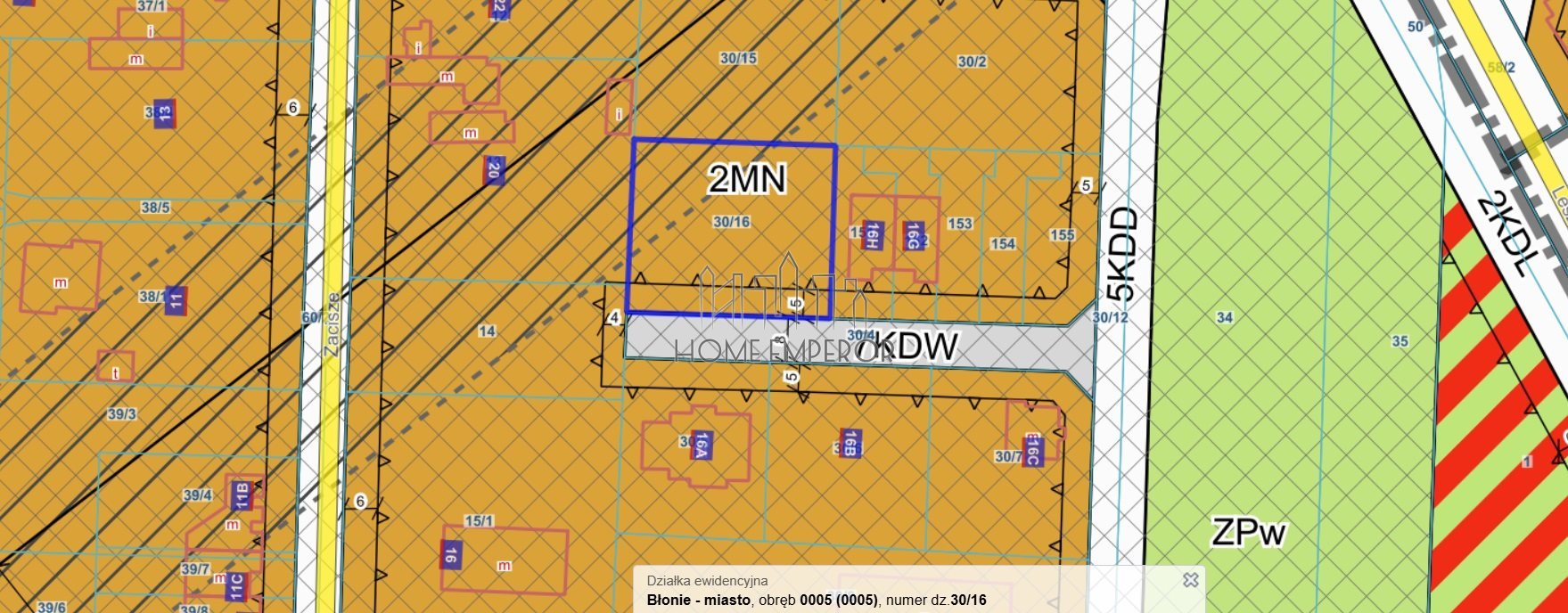 Działka budowlana na sprzedaż Błonie, Zacisze  1 080m2 Foto 1