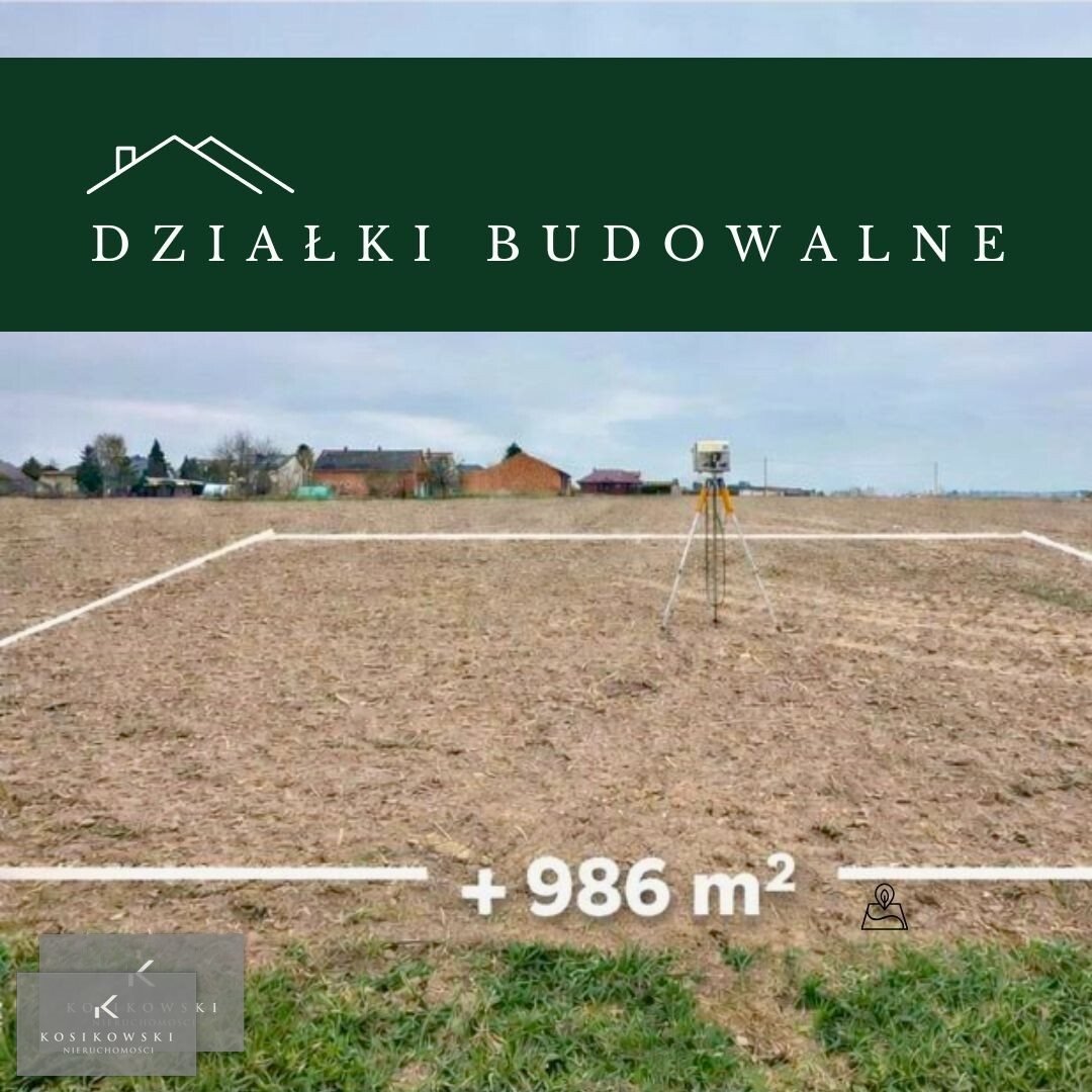 Działki budowlane w Perzowie, 986 m2, media w pobliżu Perzów  986m2 Foto 1