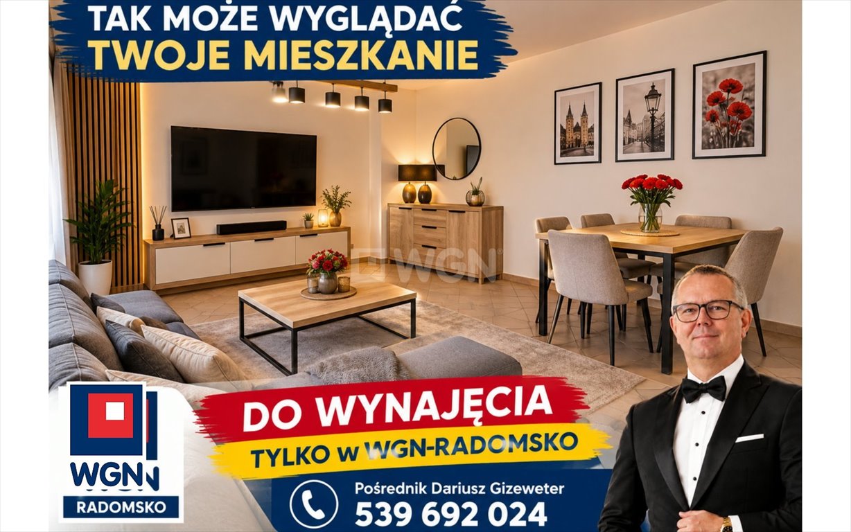 Zapraszam do wynajęcia 34,17 m² dwupoziomowego mieszkania w centrum Radomska Radomsko, TYSIĄCLECIE, Tysiąclecia  34m2 Foto 1