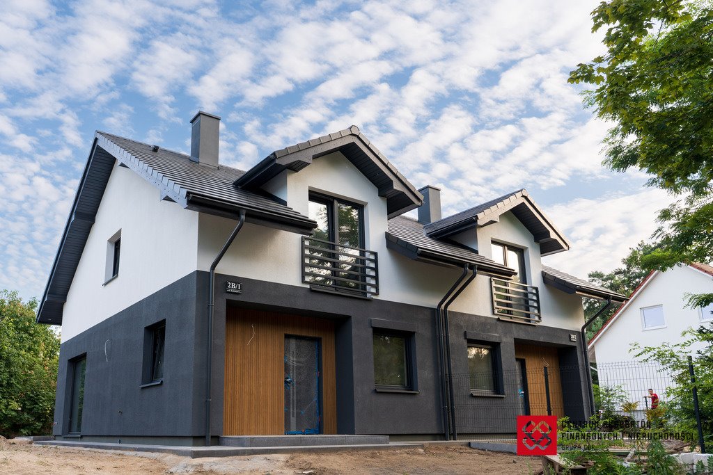 Stylowy dom bliźniak w stanie deweloperskim, 99 m2 Naterki, Rubinowa  99m2 Foto 1