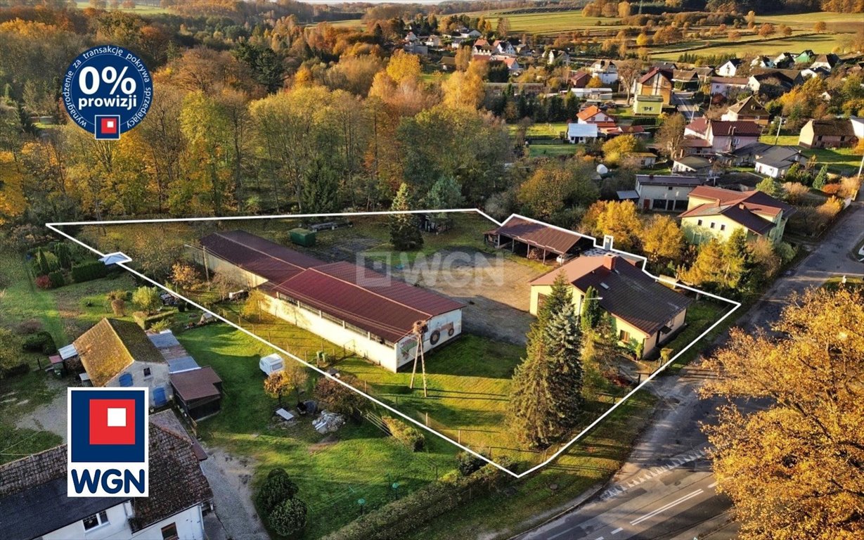 Działka 5000 m² z domem i zabudowaniami w Barcinie Barcino, Barcino, Barcino  954m2 Foto 1
