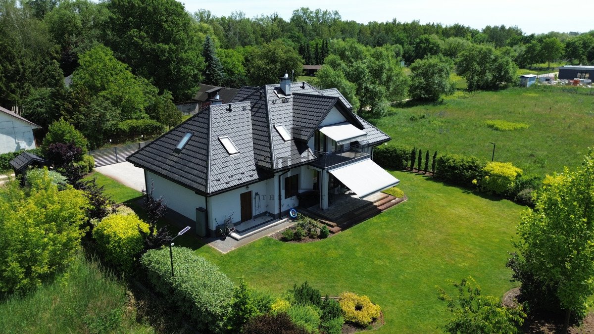Wyjątkowy dom 186 m2 z ogrodem 1602 m2 w Łomiankach Łomianki Dolne, Brzegowa  186m2 Foto 1
