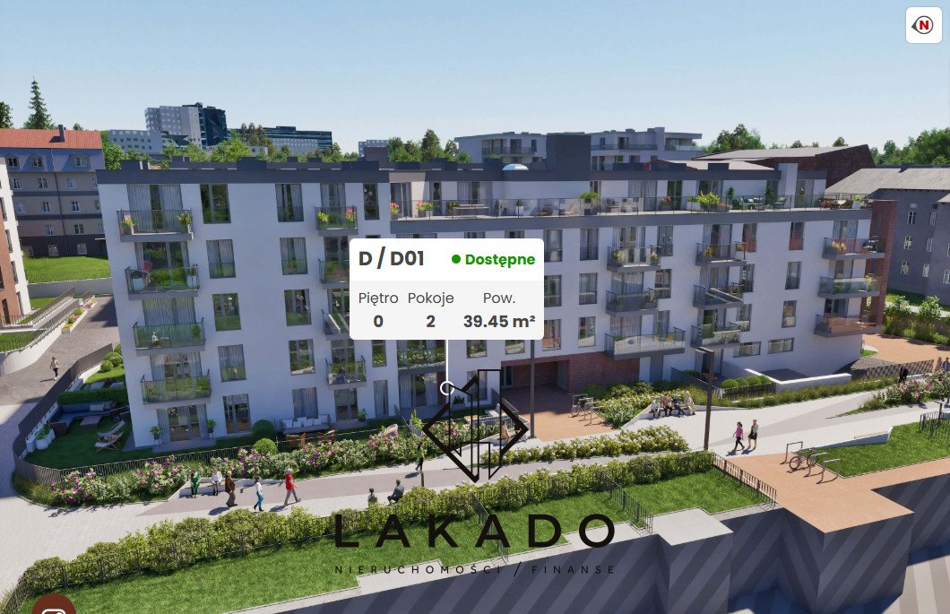 Mieszkanie dwupokojowe na sprzedaż Katowice, Koszutka, Słoneczna  39m2 Foto 1