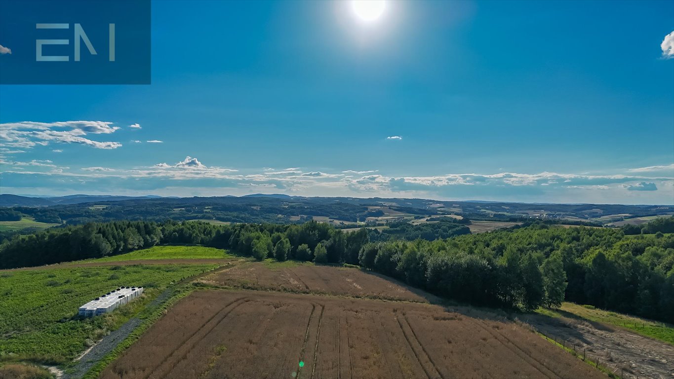 Działka 1391 m² z widokiem na pogórze i lasy Łętownia  1 391m2 Foto 1