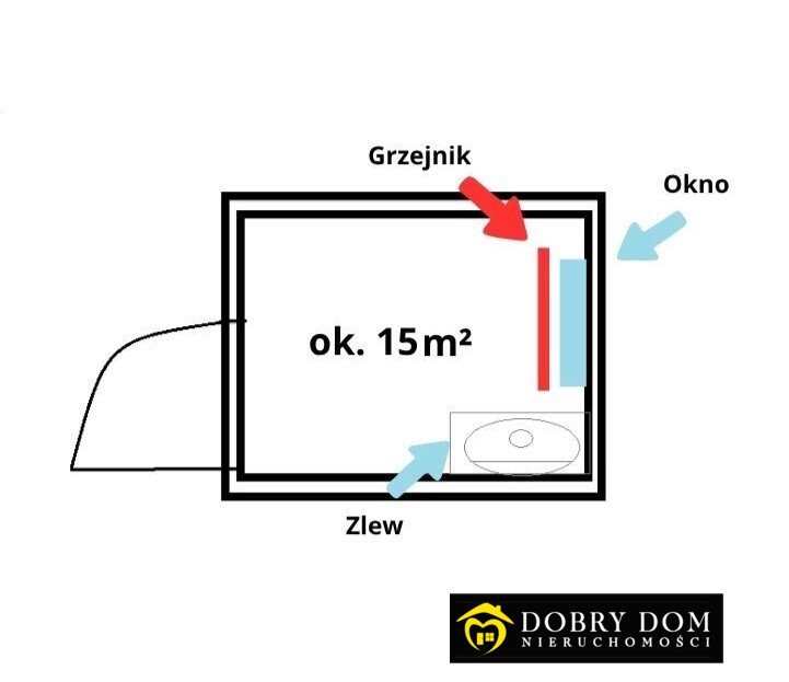 Do sprzedania funkcjonalny lokal usługowy 15 m² z zlewem w Białymstoku Białystok, Piasta  15m2 Foto 1
