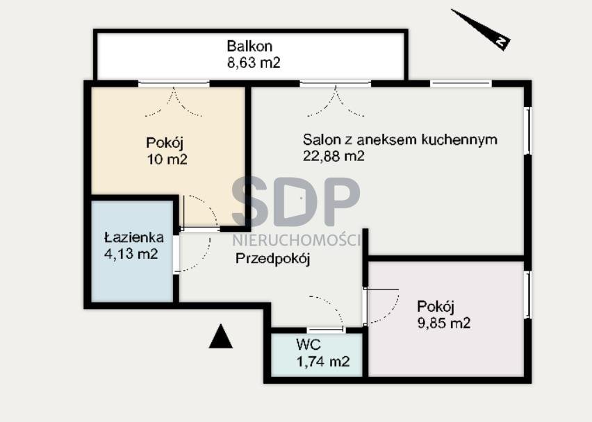 Mieszkanie trzypokojowe na sprzedaż Wrocław, Stare Miasto, Szczepin, Długa  57m2 Foto 2