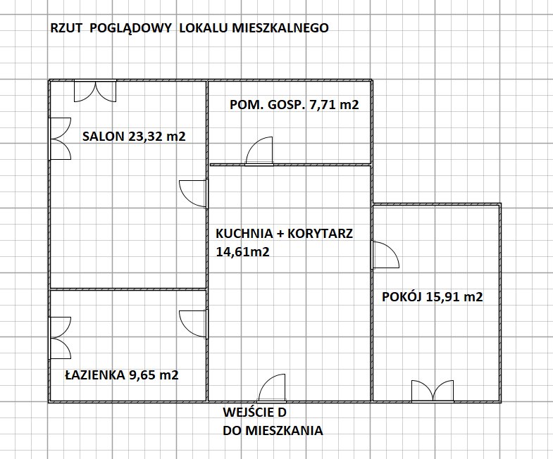 Mieszkanie dwupokojowe na sprzedaż Konin, Gosławice, Pałacowa 2  71m2 Foto 9