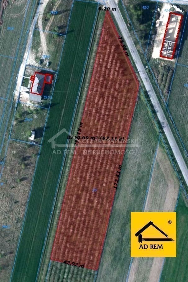 Na sprzedaż działka budowlana 8 711 m² w Sławacinku Nowym Sławacinek Nowy  8 711m2 Foto 1