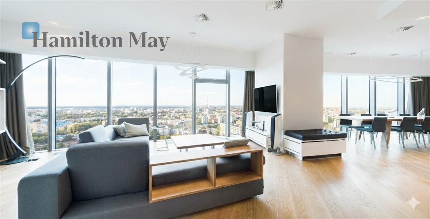 Luksusowy apartament na 45. piętrze Sky Tower z panoramicznym widokiem Wrocław, Krzyki, Gwiaździsta  177m2 Foto 1